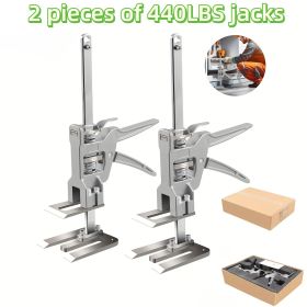 2pcs Labor Saving Arm Jack, 12 Inch All-Metal Hand Lifting Jack Tool, Precise Control Slow/Fast Descent