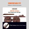 VEVOR Tool Belt, 22 Pockets, Adjust from 29 Inches to 54 Inches, Premium PU Heavy Duty Tool Pouch Bag, Detachable Tool Bag for Electrician, Carpenter