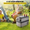VEVOR 12 Volt Refrigerator 45L(48qt) Fast Cooling Portable Freezer with App Control(-4°F~68°F) Car Fridge with 12/24v DC & 110-240v AC for Travel