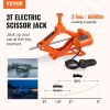 VEVOR Electric Car Jack, 3 Tons /6600 lbs Scissor Jack, 12V Electric Automatic Jack with Double Saddles and Remote Control