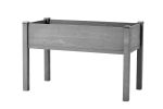 48x24x30 inch Raised Garden Bed with Legs, Elevated Wooden Planter Box for Outdoor Plants Flowers Fruits Vegetable Herb Growing