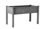 48x24x30 inch Raised Garden Bed with Legs, Elevated Wooden Planter Box for Outdoor Plants Flowers Fruits Vegetable Herb Growing