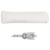 Folding Anchor with Rope Silver 1.5 lb Hot Dip Galvanized Cast Iron